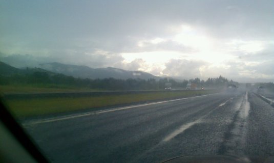 Rainy Ride by Bonnie Hamlett