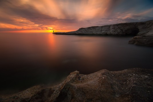 Alamanos Sunset by Tomasz Huczek