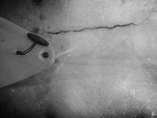 Kayak on Slush by Sarah Gulick