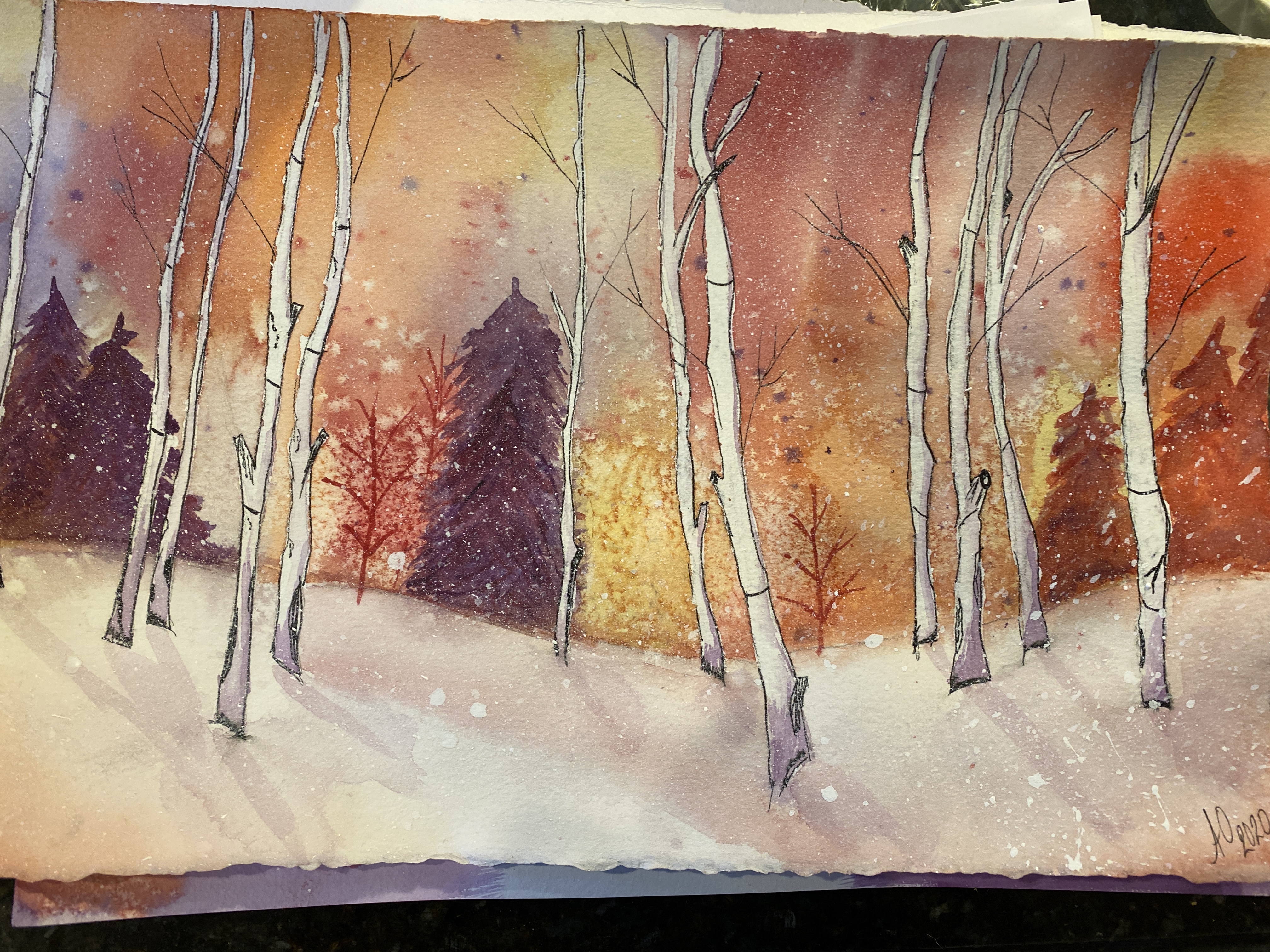 Swaying Aspens by Adrienne O'Hara